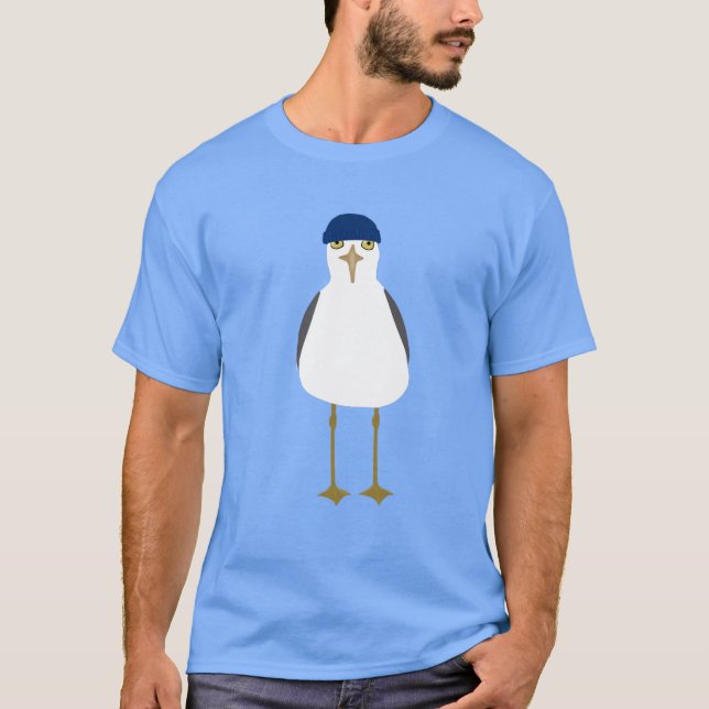 Fånig Fiskmås t-Shirt (Framsida)