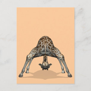 Fånig Flexible Giraffe Vykort