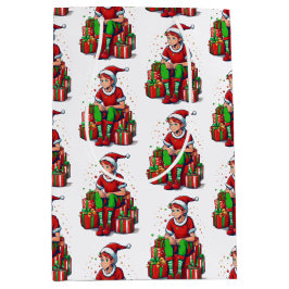 Fånig Funny jul Jultomten Elf Kid