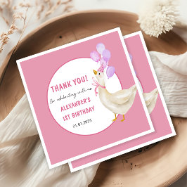 Fånig går 1:a födelsedag Party Pappersservett