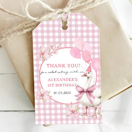 Fånig går 1:a födelsedag Party Presentetikett