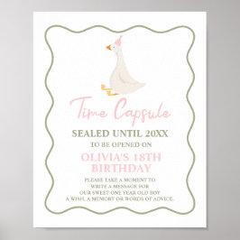 Fånig Ges Rosa 1: a födelsedagstidskapsel Poster