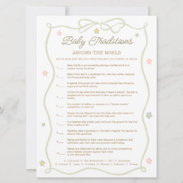 Fånig Goose Baby Shower Baby Traditions-spelkort Inbjudningar