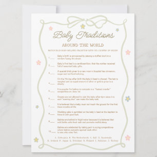 Fånig Goose Baby Shower Baby Traditions-spelkort Inbjudningar