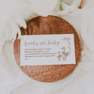 Fånig Goose Baby Shower Bokar för Baby Tilläggskort