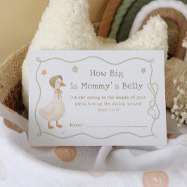 Fånig Goose Baby Shower gissar hur stor hennes bel Tilläggskort