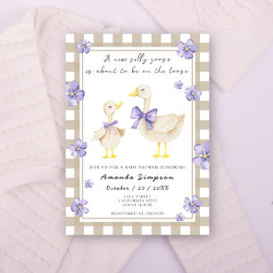 Fånig Goose Baby Shower Inbjudningar