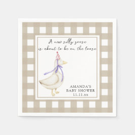 Fånig Goose Baby Shower Pappersservett