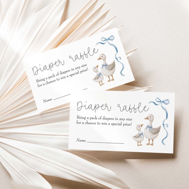 Fånig Goose Baby Shower Raffle Tilläggskort (Skapare uppladdad)