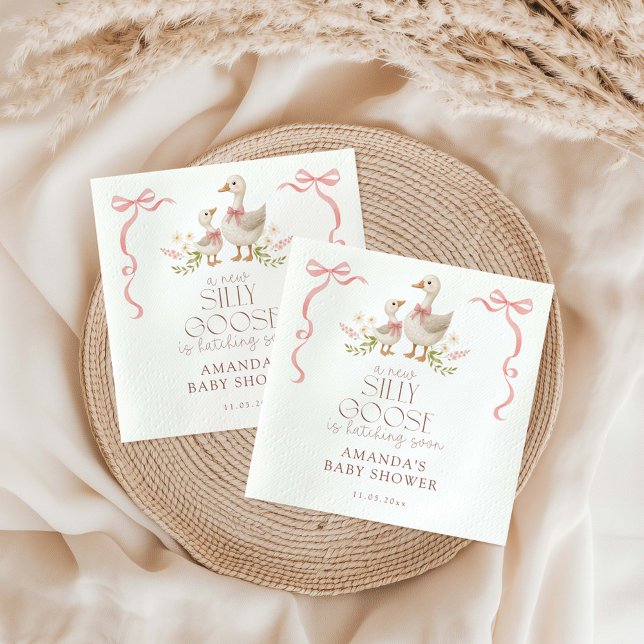 Fånig Goose-babydusch Pappersservett (Skapare uppladdad)