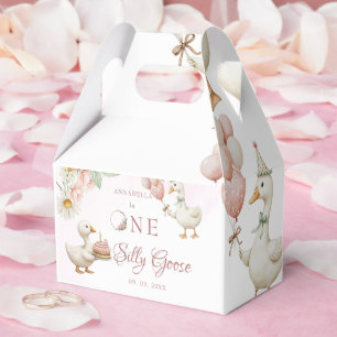 Fånig Goose Blomsterträdgård Mushroom 1:a födelsed Presentaskar