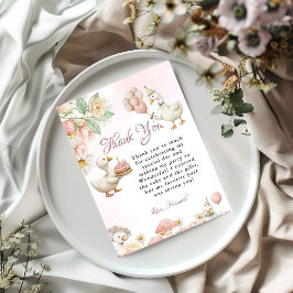 Fånig Goose Blomsterträdgård Mushroom - tackkort Inbjudningar