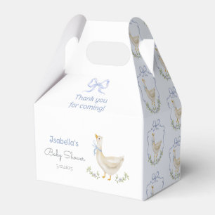 Fånig Goose Blue Bow pojke dusch Presentaskar