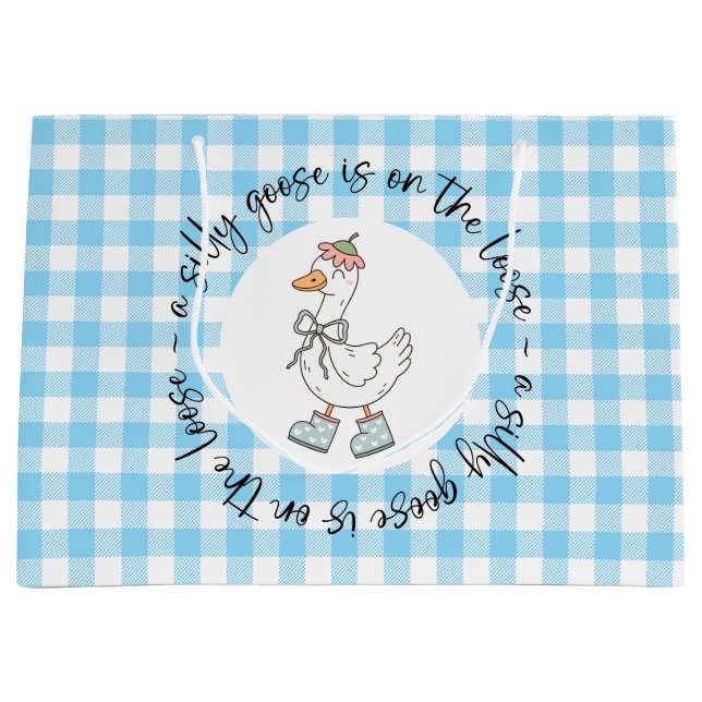 Fånig Goose Blue Gingham (Framsidan)