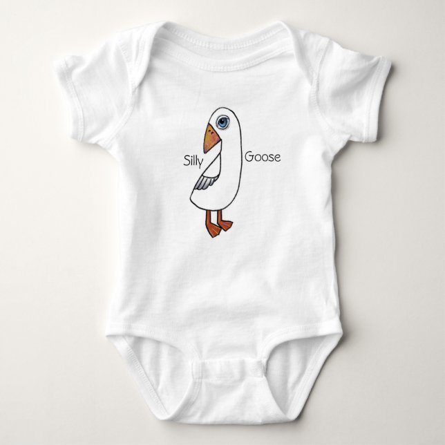 Fånig Goose Bodydräkt T Shirt (Framsida)