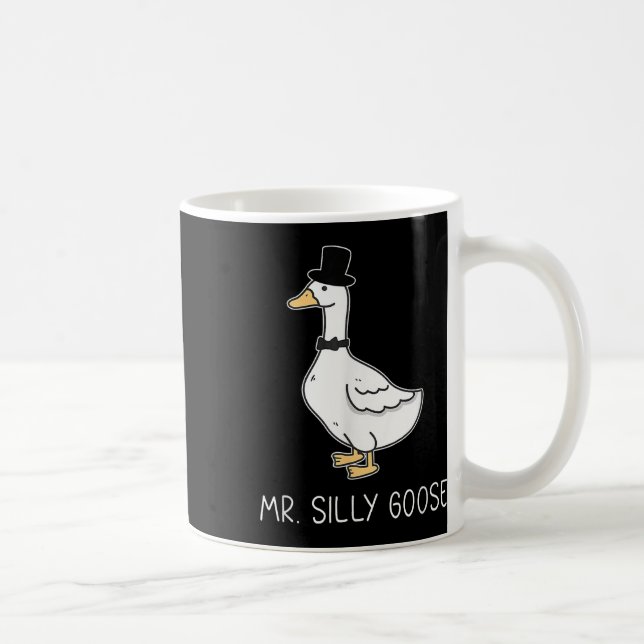 Fånig Goose, ett par matchande Bröllop Funny Manar Kaffemugg (Höger)