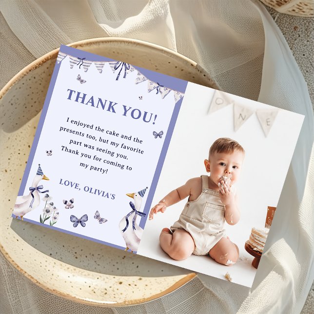 Fånig Goose Födelsedagsfest Foto - tackkort Inbjudningar (Skapare uppladdad)