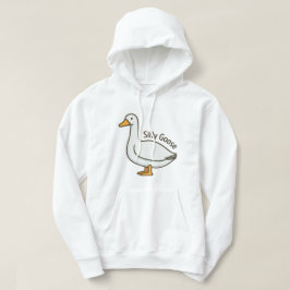 Fånig Goose Funny Tecknad Goose Hoodie