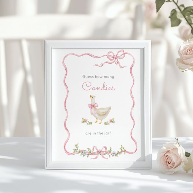 Fånig Goose Hur många gånger går det att duscha ba Poster (Skapare uppladdad)