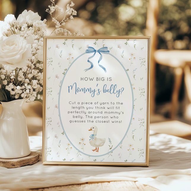 Fånig Goose Hur stor är Mammans buk? Poster (Skapare uppladdad)