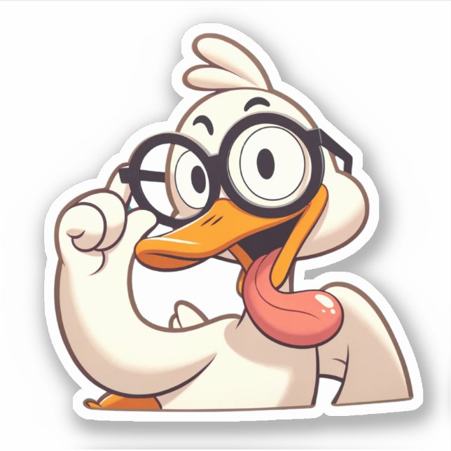 Fånig Goose Klistermärken (Framsida)