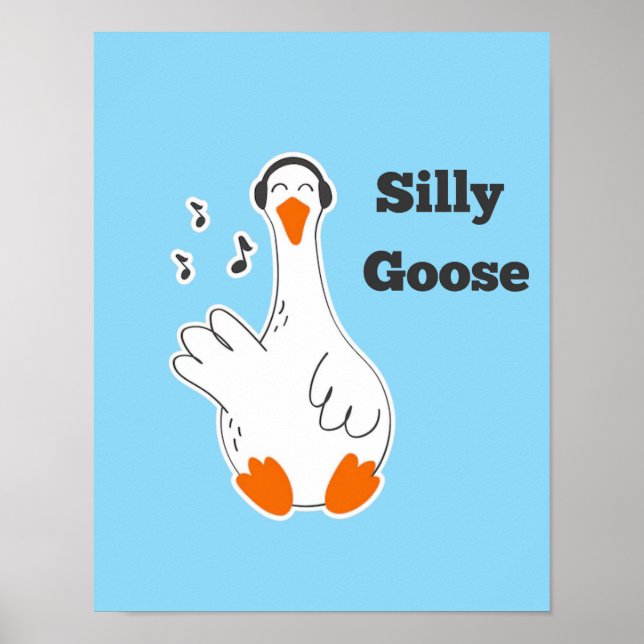 Fånig goose, Lung Goose, Goose Älskare Poster (Framsidan)