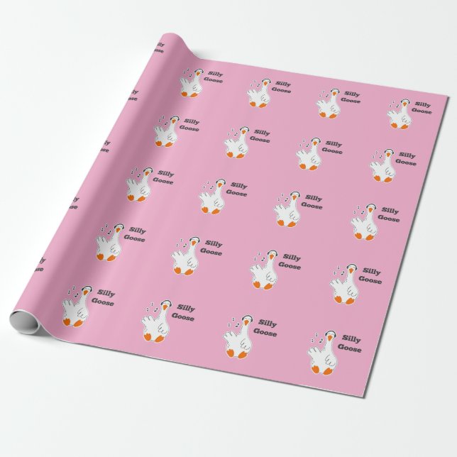 Fånig goose, Lung Goose, Goose Älskare Presentpapper (Utrullad)