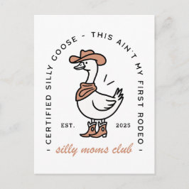 Fånig goose mamma cowgirl klubb lustig husdjur helg vykort