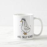Fånig Goose och Fånig Goose Couple Matchi Kaffemugg<br><div class="desc">Fånig Goose och Fånig Goose,  ett par matchande Bröllop 1</div>