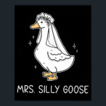 Fånig Goose och Fånig Goose Couple Matchi Poster<br><div class="desc">Fånig Goose och Fånig Goose,  ett par matchande Bröllop</div>