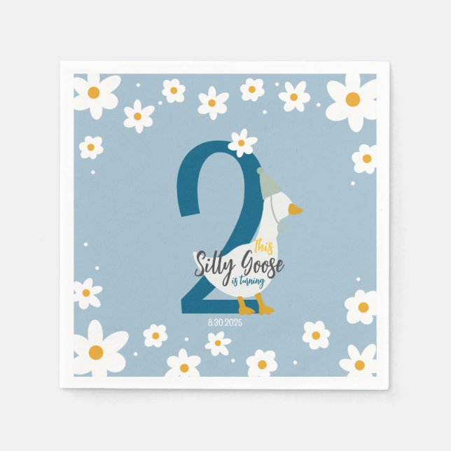 Fånig Goose Party Napkin Pappersservett (Framsidan)