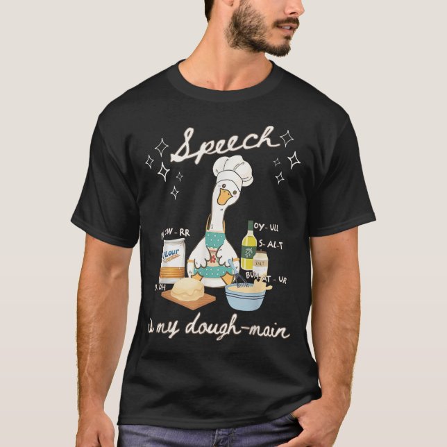 Fånig Goose Tal språkpatolog T Shirt (Framsida)