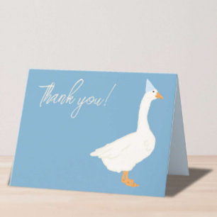 Fånig Goose Tema Tack Kort