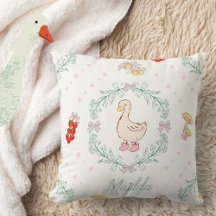 Fånig Goose Theme Cute Geese Rosa Anpassningsbar