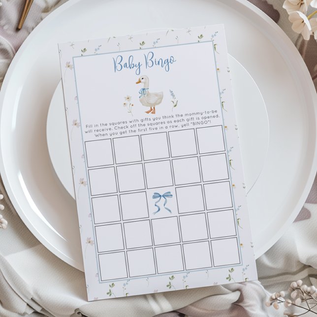 Fånig Goose Wildblomma Baby Bingo Babyduschspel (Skapare uppladdad)