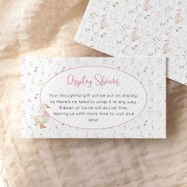 Fånig Goose WildblommGirl Visning Shower Tilläggskort