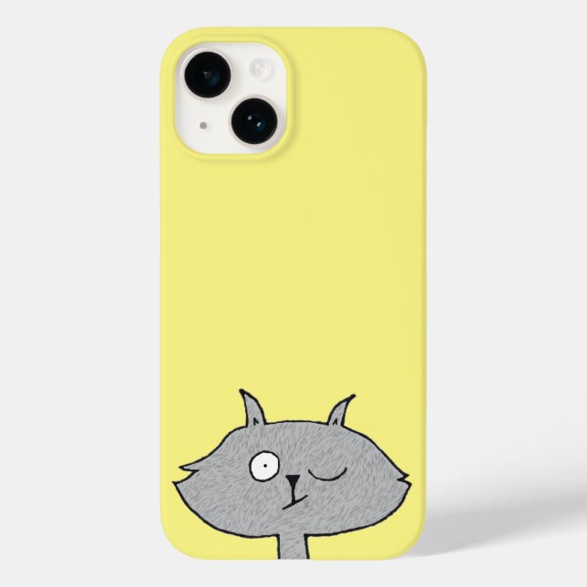 Fånig Grått Cat (Baksida)