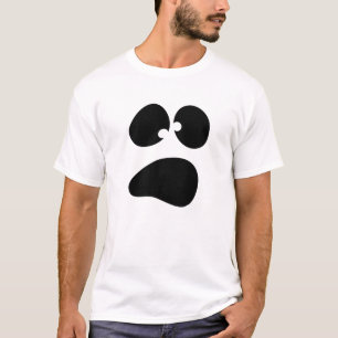 Fånig Halloween Ghost Ansikte T Shirt