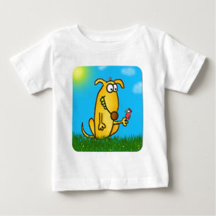 Fånig hundspädbarnskjorta t shirt