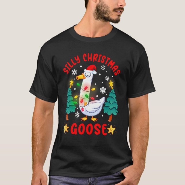 Fånig Julgrädddjur T Shirt (Framsida)