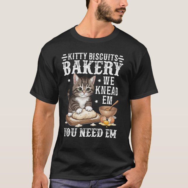 Fånig Kat Memi Crewnackbakery Gift for Cat Lovers T Shirt (Framsida)