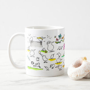 Fånig Kiwi Birds mugg av Nicole Janes