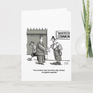 Fånig Kläder grattisar humor hälsningskort Kort