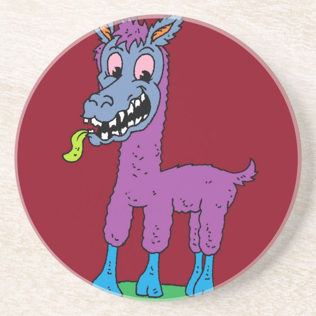 Fånig Lama Monster Underlägg (Framsidan)
