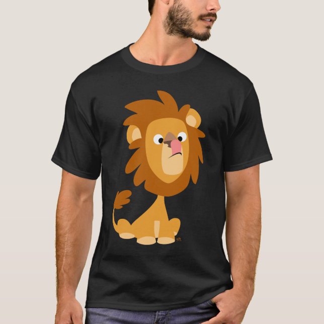 Fånig Lejont! tecknad T-shirt (Framsida)