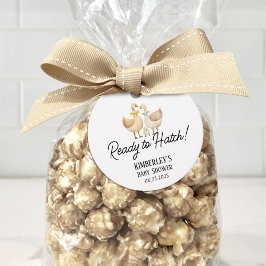 Fånig Little Goose Redo till Hatch Baby Shower Gåvor Etiketter