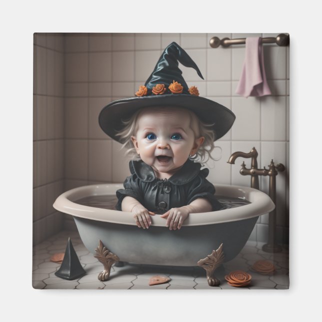 Fånig Little Witch blir rent Magnet (Framsidan)