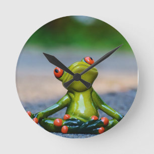 ***FÅNIG LITTLS FROG** CLOCK RUND KLOCKA
