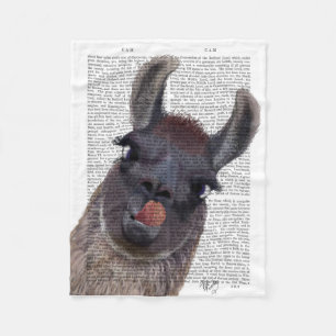 Fånig Llama Fleecefilt