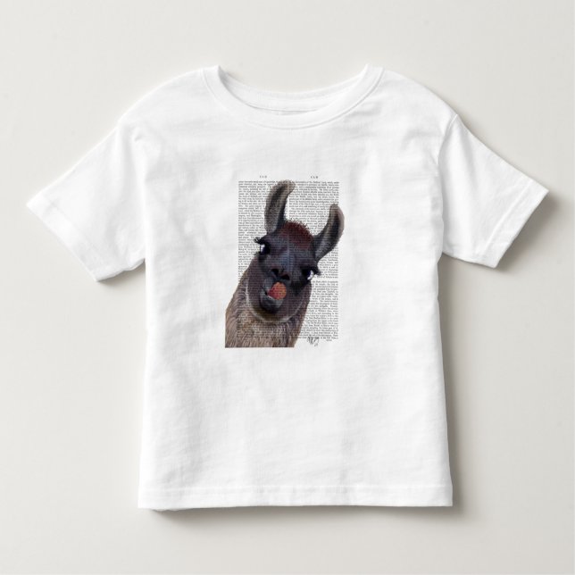 Fånig Llama T Shirt (Framsida)
